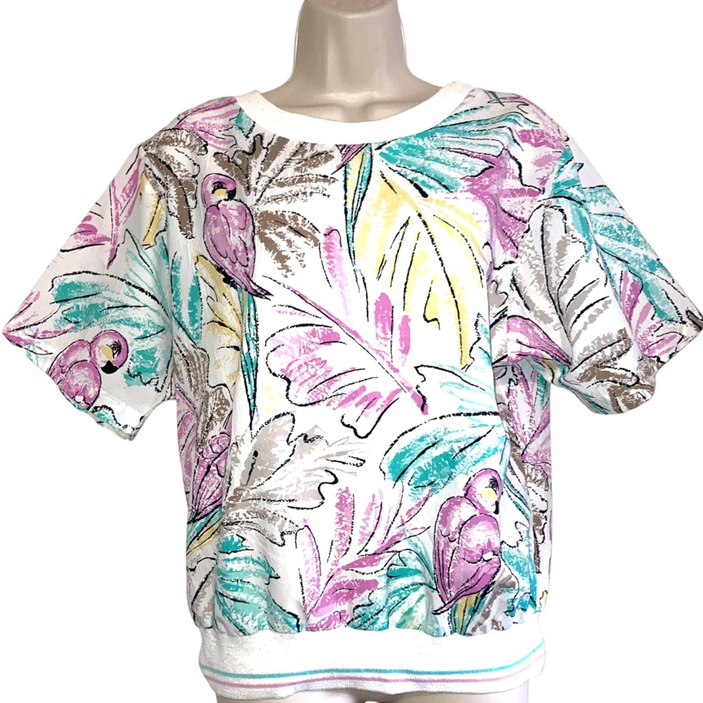 Vintage KORET  flamingo top sz medium